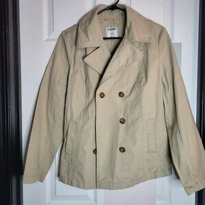 Old Navy womens Beige Peacoat Jacket  Size L